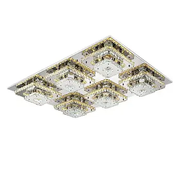

2017 Modern 144W LED Crystal Ceiling Lights rectangle led Ceiling Lamp Fixture luminaria Children Bedroom Indoor Home Decoration