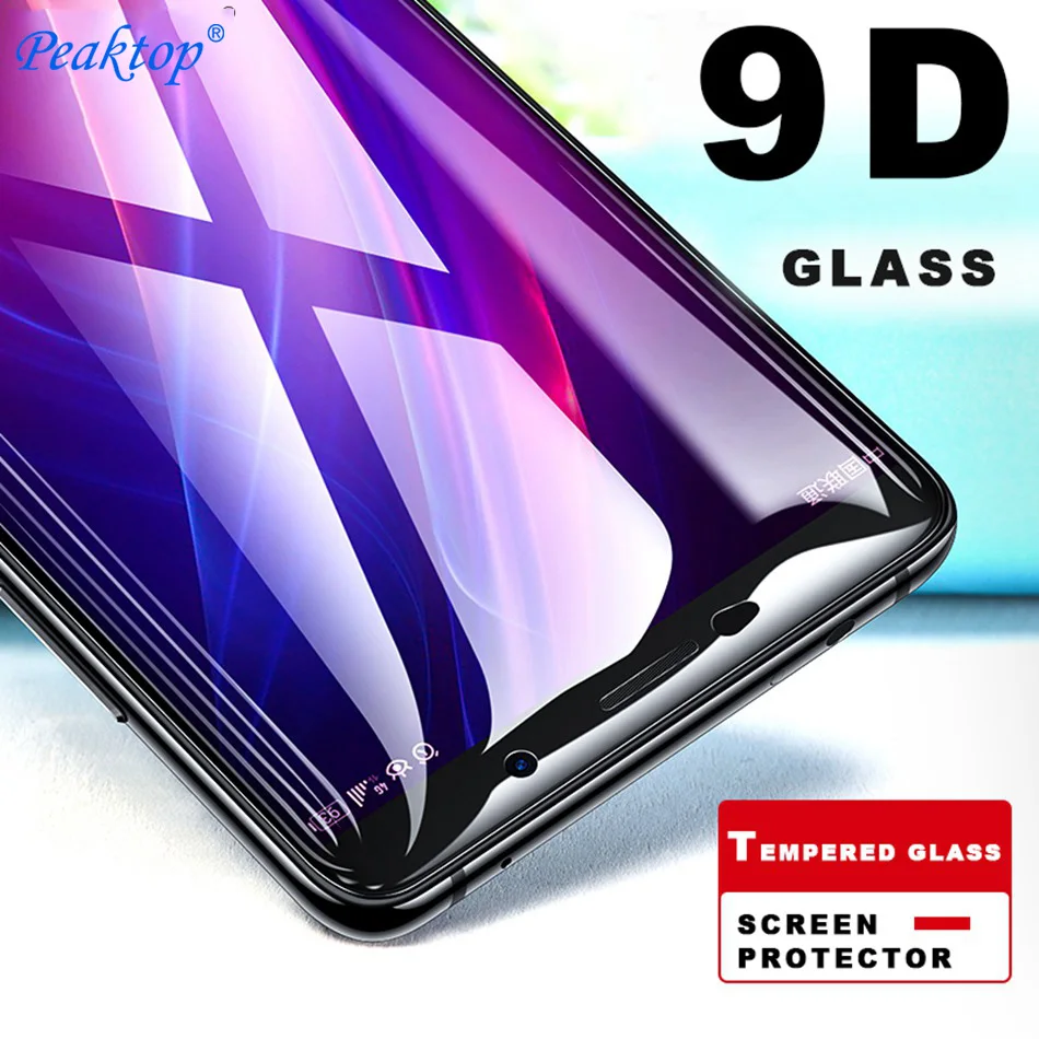 2 шт 9D закаленное защитное стекло для Honor 8X Защитное экрана huawei 10 Lite Note 9 8C 7A 7X 8A V20 |