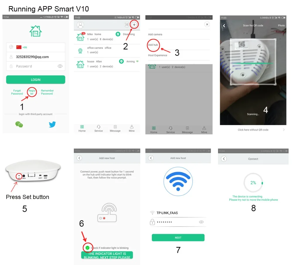 Wofea wifi шлюз домашняя система охранной сигнализации с HD 1080P wifi камера комплект сообщение push в режиме реального времени видео bink с датчиками