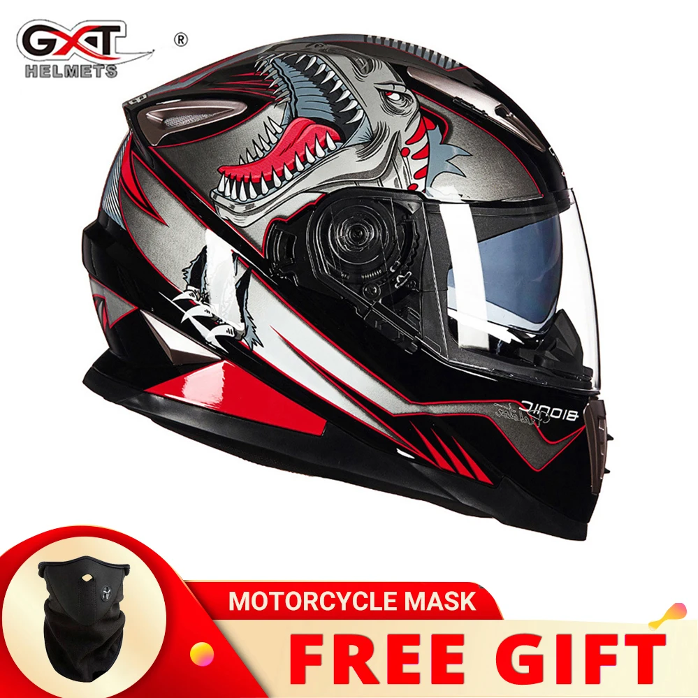 Genuine GXT Full Face Motorcycle Helmet 
