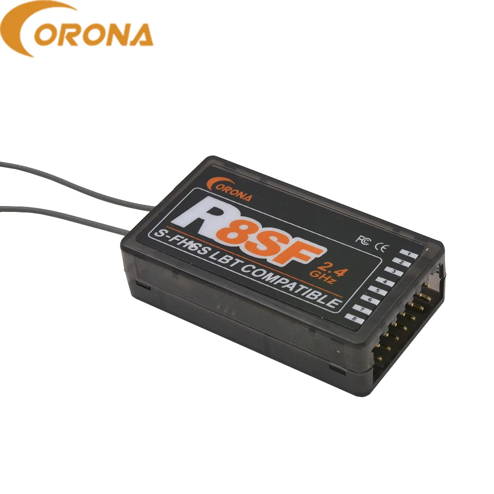 Corona 2 4G R8SF S FHSS/FHSS 8 канальный ресивер совместимая FUTABA T6 14SG|Детали и аксессуары| |