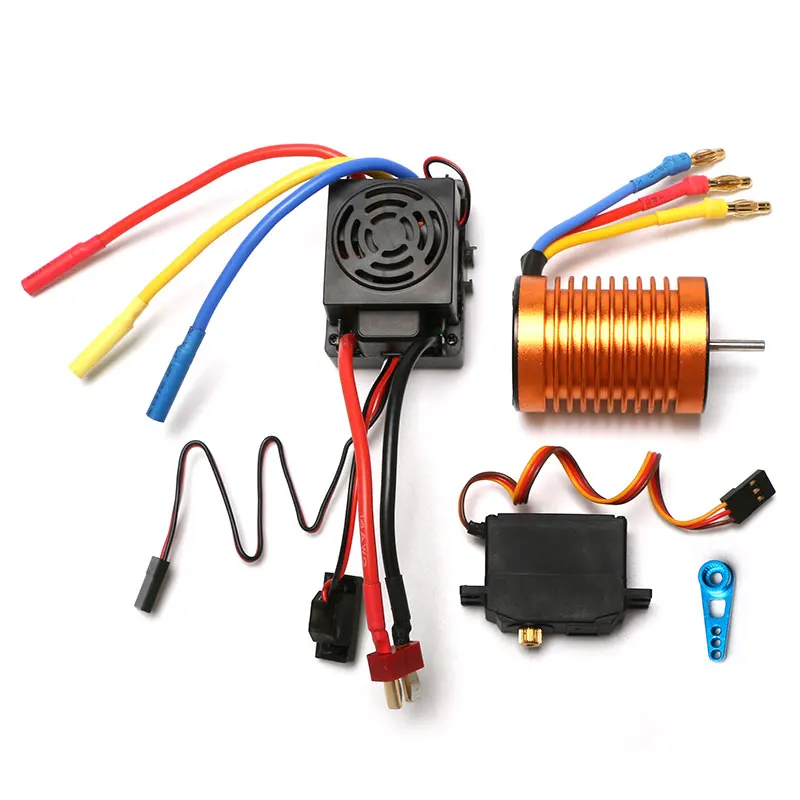 Водонепроницаемый B3650 4300KV 3300KV бесщеточный двигатель 60A ESC металлический
