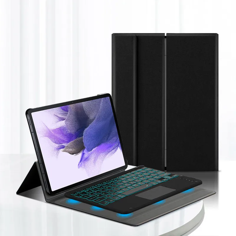 

Smart Keyboard Case For Samsung Galaxy Tab S7 FE 2021 SM-T730 T736 T735 12.4" Tablet Case Bluetooth keyboard Protect Cover Shell