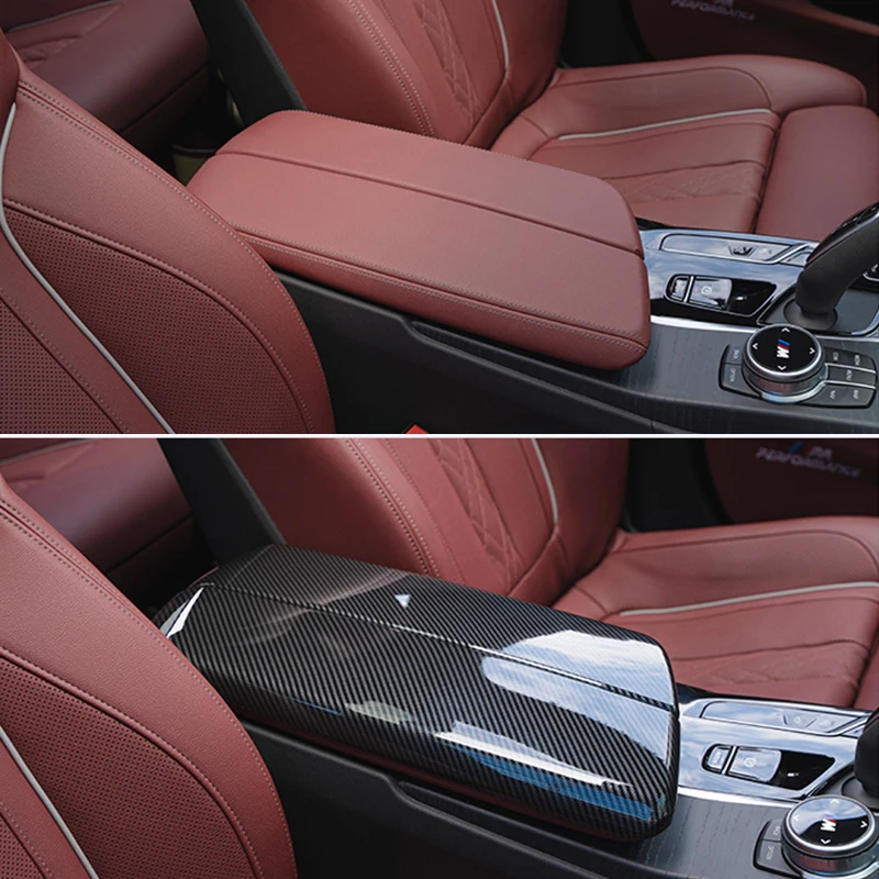 LHyfA Caja De Almacenamiento Consola Central Para BMW 5 Series G30 G31 2020 2021,Consola Central Apoyabrazos Caja Del Coche Interior Armrest Storage Box,A