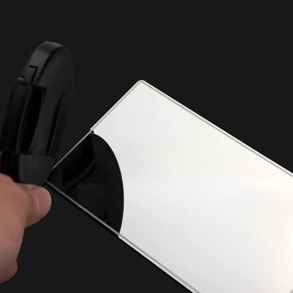 Espejo de Maquillaje de Acero Inoxidable para Visera de Coche keng Espejo para Interior de Coche Espejo de Maquillaje para Coche