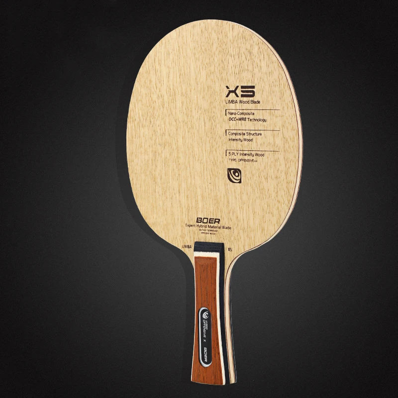 BOER X5 Table Tennis Sports Paddle Shakehand/Penhold Grit Ping Pong Training Bat