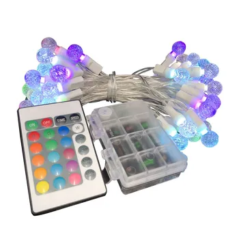 Thrisdar 5M 50LED Globe String Licht Rgb Met Afstandsbediening Starry Ball Fairy Light Outdoor Voor Bruiloft Kerstmis Verjaardagsfeestje decor Thrisdar 5M 50LED Globe String Licht Rgb Met Afstandsbediening Starry Ball Fairy Light Outdoor Voor Bruiloft Kerstmis Verjaardagsfeestje decor