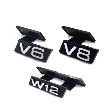

V6 V8 W12 Car Grills Sticker For VW Volkswgan Passat Golf Tiguan Scirocco Jetta Touareg Sharan EOS CC VW V6 V8 W12 Sticker Decal