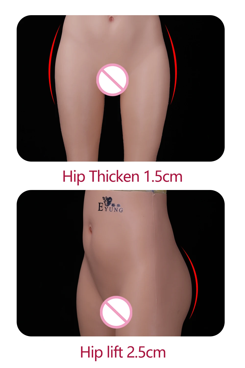 7th Generation Fake Vagina Underwear Gay Crossdresser Transgender Shemale Cosplay Drag Queen Silicone Realistic Vagina Panties (13)