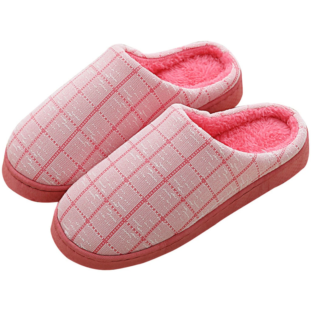 SAGACE Mens Slippers Indoor Slip-on Cotton Men Slippers Fur Slides Slippers Bottom Soft Indoor Shoes Comfortable Shoes 1128