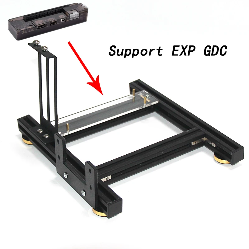 Atualização Gpu Mais Psu Titular Faça Você Mesmo Placa Gráfica Externa Rack com Base de Alimentação para Atx Psu Suporte de Alumínio Exp Gdc Doca