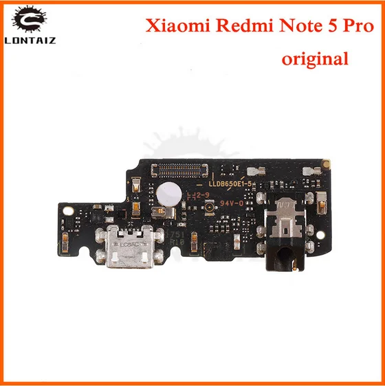 Orig Для Xiaomi Redmi Note 5 pro USB плата с зарядным портом гибкий кабель соединительные части с микрофонным модулем - Цвет: Orig