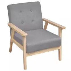 Новое поступление 2019, Ретро тканевое кресло светло-серого цвета для спальни, гостиной, сада, мягкие стулья, декоративное кресло, прочный