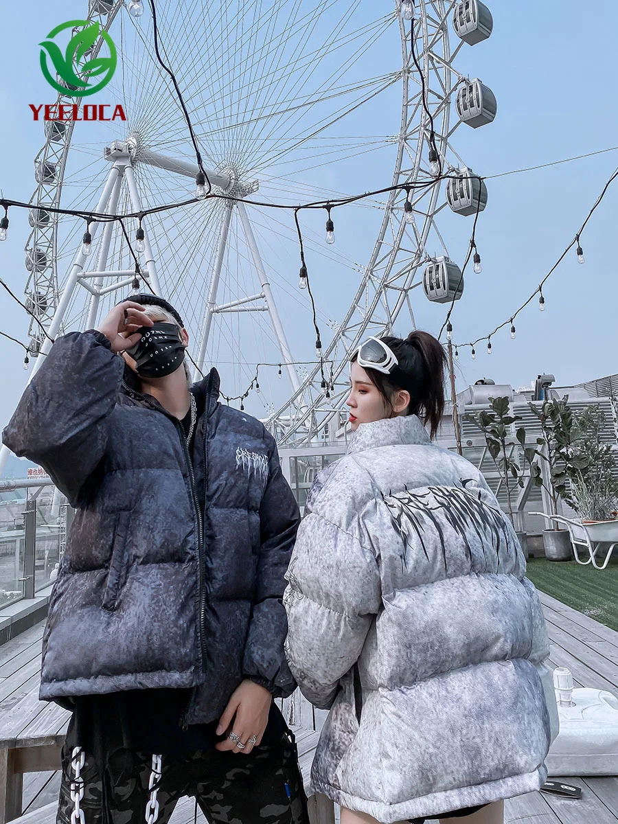 Зимнее теплое толстое хлопковое пальто для отдыха, Harajuku, большие размеры, для пары, хип-хоп, для мужчин и женщин, фирменный дизайн, ветровки, куртка