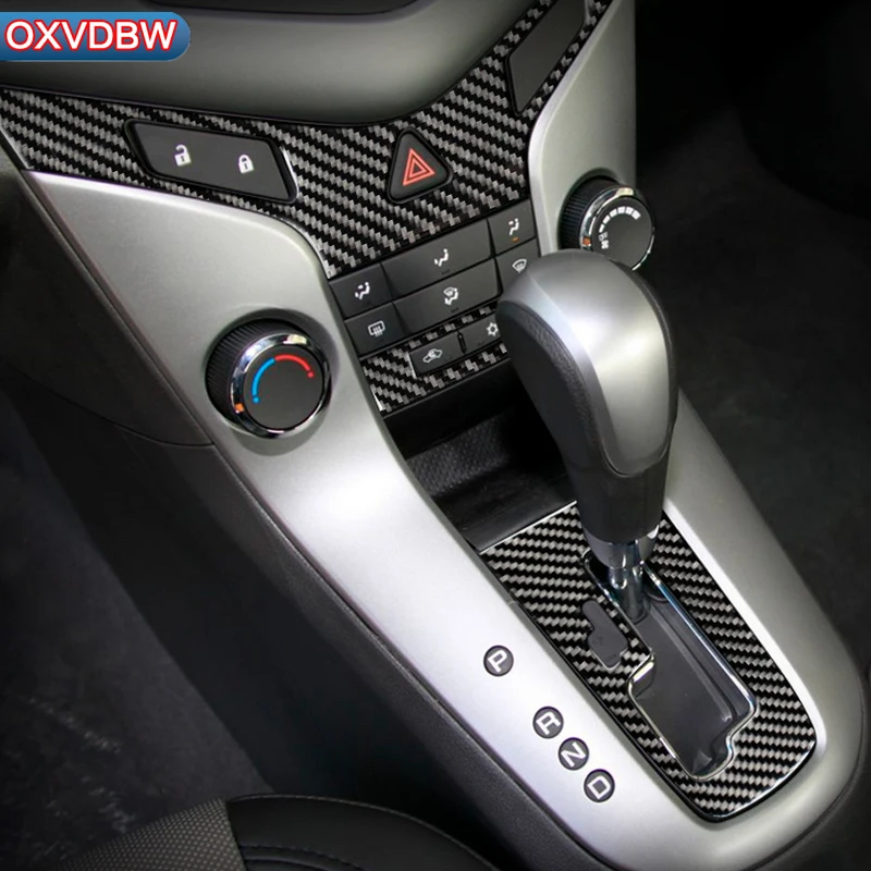 Аксессуары для Chevrolet Cruze автомобильный Стайлинг из углеродного волокна внутренняя отделка центральной консоли CD Air gear панель наклейка 2009 10121314 15