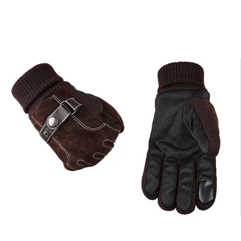 1 пара мужские велосипедные перчатки полный палец мотоциклетные перчатки сенсорный экран теплые Мотоциклетные аксессуары