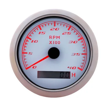 

4000 RPM Car Tachometer 85 MM Tacho Meter Gauge Toerenteller With LCD Hourmeter Red Backlight Fit For Auto Boat Marine Truck