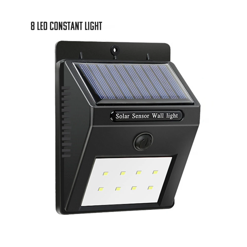 8LED SUNYIMA 30 светодиодный открытый Солнечный настенный светильник водонепроницаемый PIR датчик движения садовый светильник солнечный Точечный светильник солнечный светильник уличный светильник - Испускаемый цвет: 8LED