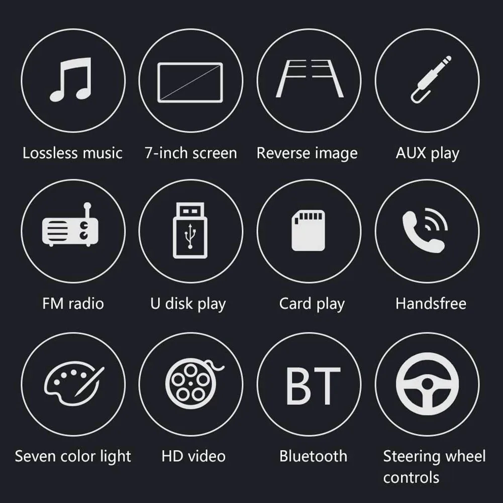 Bluetooth автомобильное радио HD 7 дюймов АВТОМОБИЛЬ MP4 карта машина автомобиль MP5 плеер Поддержка Bluetooth Вызов разворот приоритет