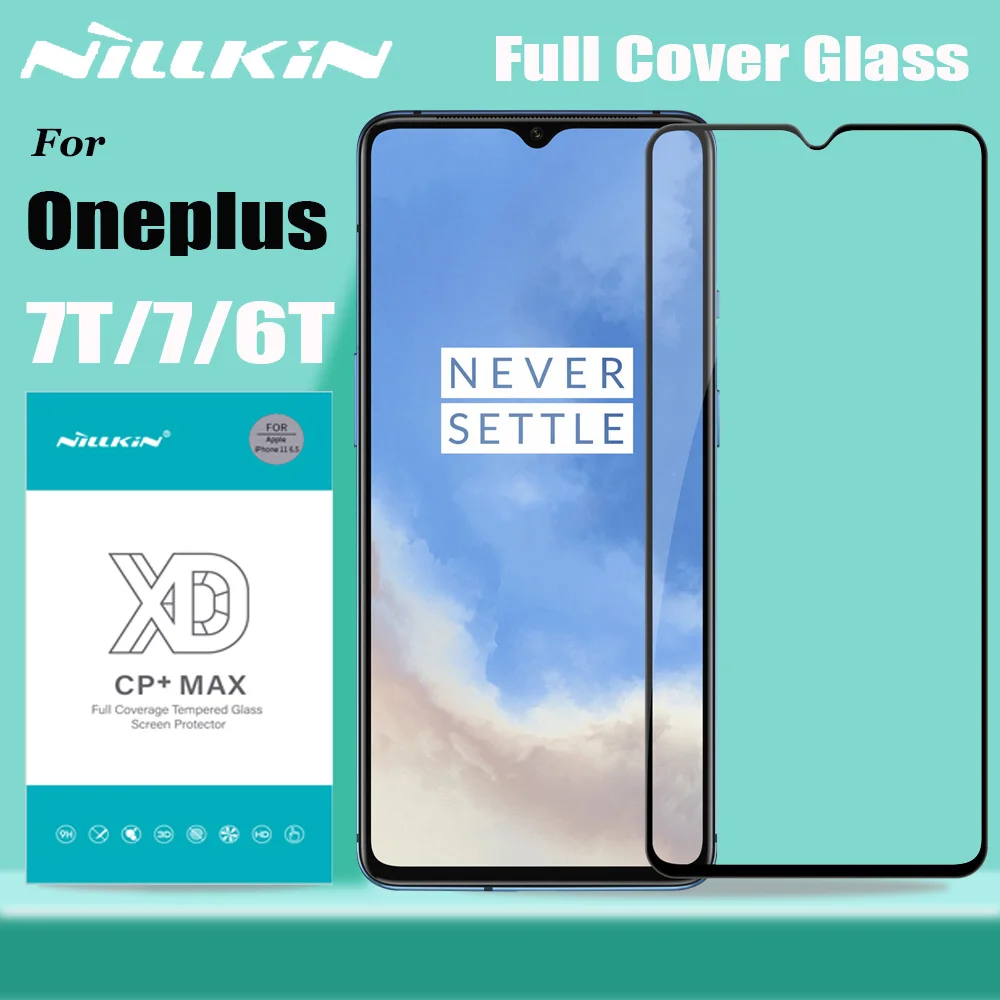 Защитное стекло для Oneplus 7T 7 6T Nillkin XD полное покрытие 3D защитное закаленное One Plus
