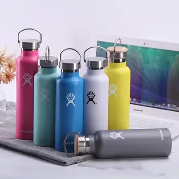 

Hydro Flask Water Bottle Stainless Steel & Vacuum Insulated Standard Mouth with Leak Proof Flex Cap Multiple Sizes & Colors