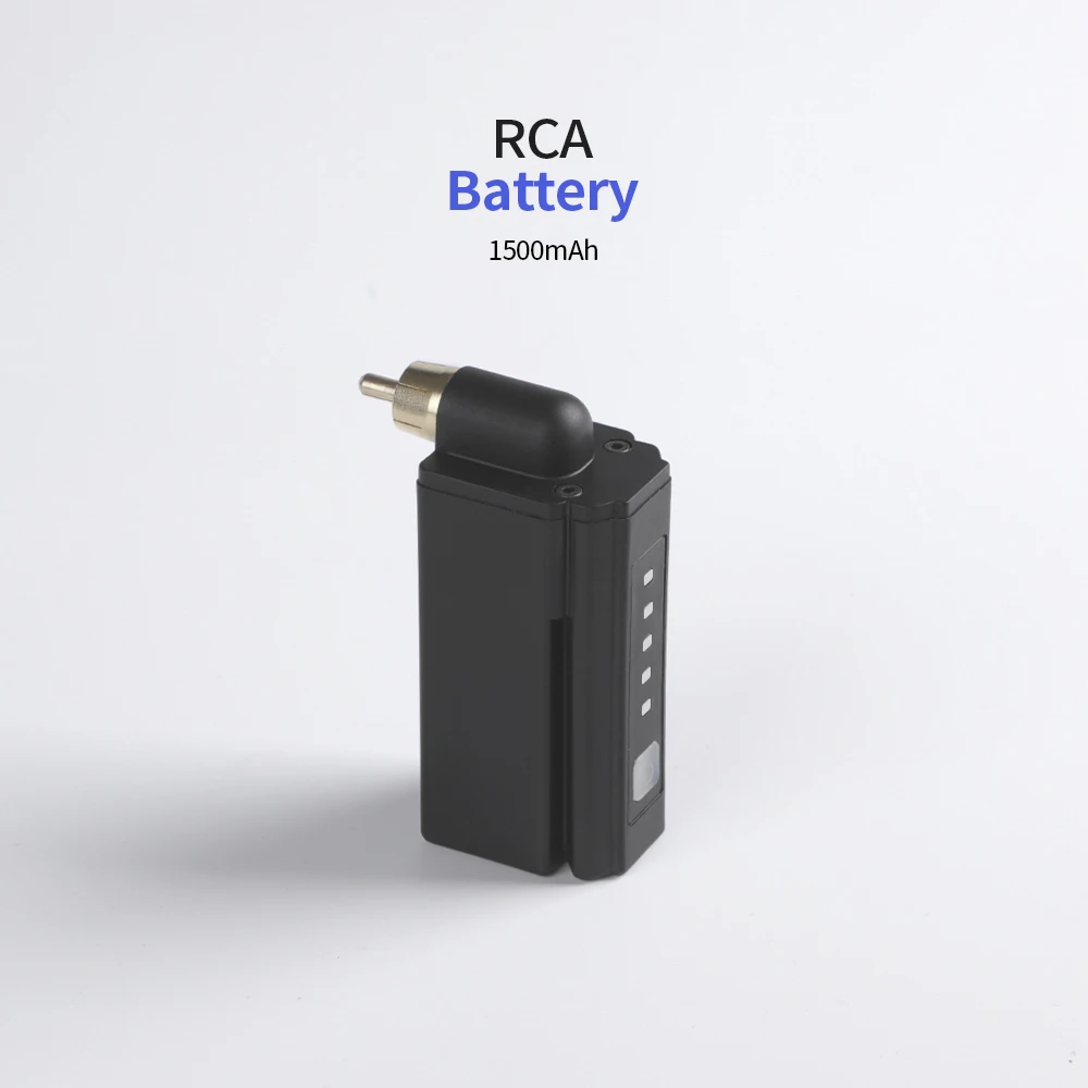 RCA Connector Одна Мини Беспроводная 1500mah RCA/DC Батарея для мотора роторной Татуировки Ручка питания TPS23 - Цвет: RCA Connector
