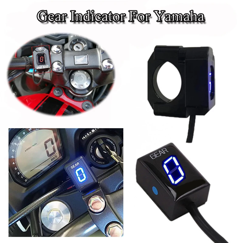 

6 Level Gear IndicatorFor Yamaha XJ6 FZ6 FZ8 R1 R6 FZ400 FZS XJR400 FZ1 Motorcycle LED Digital Gear Display Meter Ecu Plug Mount