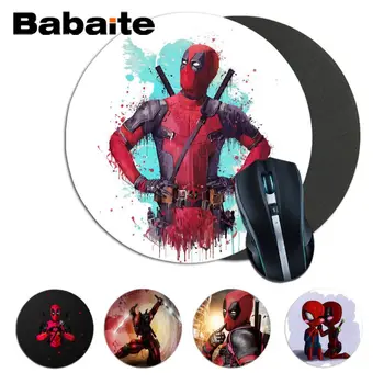 

Babaite Custom Skin Deadpool round Mouse pad PC Computer mat gaming Mousepad Rug For PC Laptop Notebook Gaming Mouse Pad
