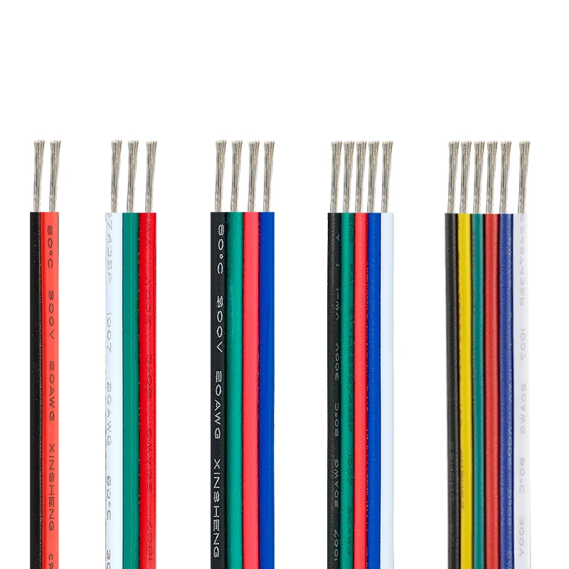 3-контактный провод 10 м 2 4 5 6-жильный кабель 22AWG соединительный из луженой меди JST