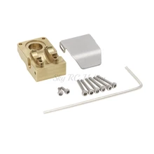 Couvercle de Diff en laiton, couvercle de contrepoids avec plaque de protection pour 1/24 Axial SCX24 90081 RC accessoires de voiture RC 1:24 partie