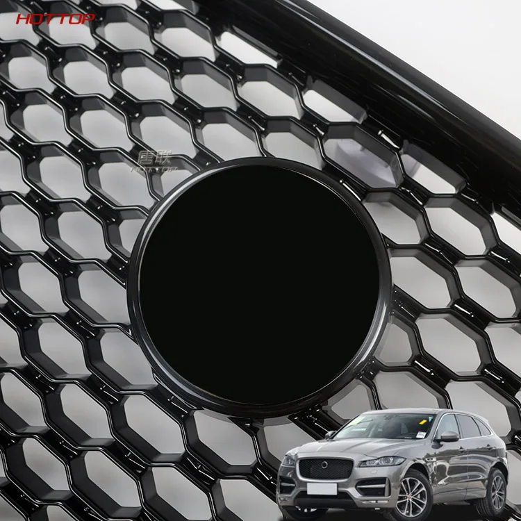 Для jaguar xf XFL XJL XEL F-PACE ABS передняя решетка крышка отделка авто запчасти 1 шт - Цвет: For F-P middle net