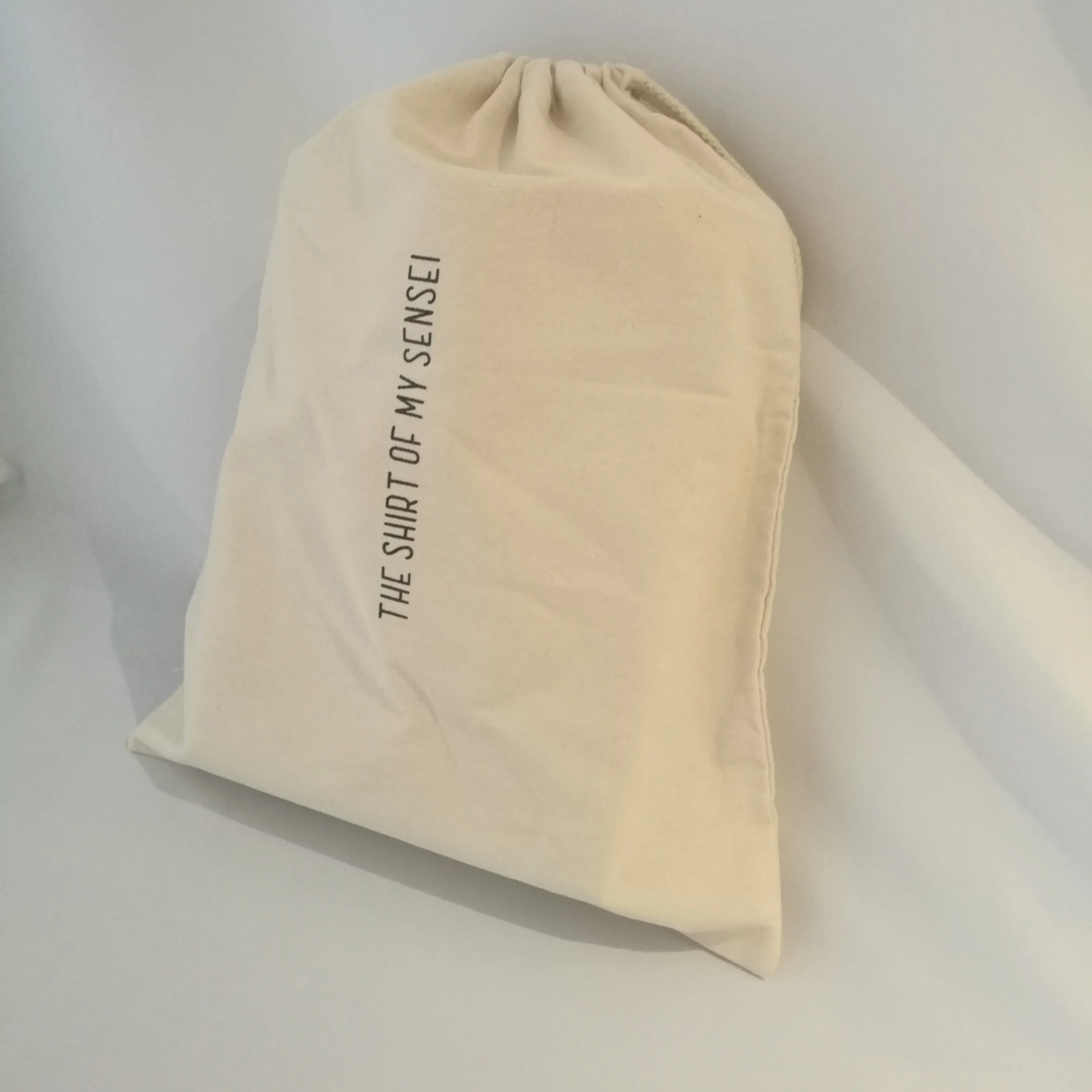 200pcs/lot Reusable Large Natural Cotton Calico Drawstring Bag Women Travel Package Bag Christmas Gift Pouch Can Print Your Logo