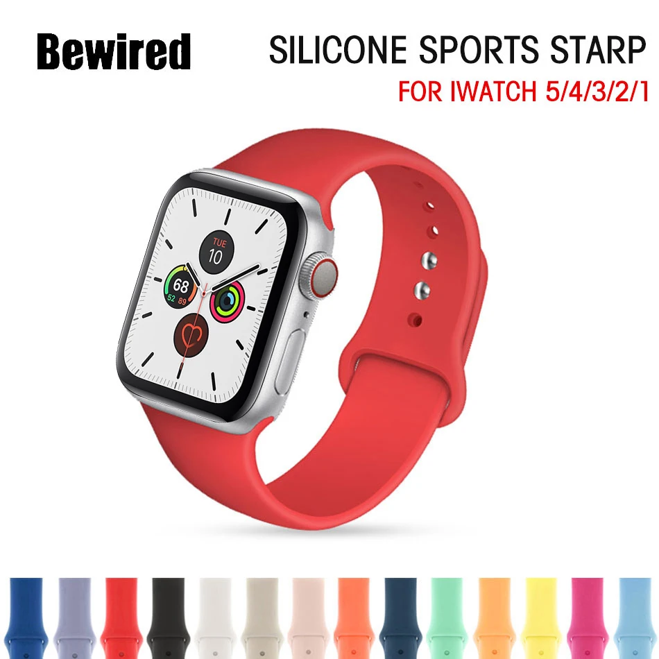 

Loop band for Apple Watch Band Strap 38MM 42MM for iWatch 5/4/3/2/1 40MM 44MM Soft Silicone Bracelet Wrist Watchband