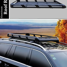 ALWAYSME 130X90CM алюминиевая Автомобильная верхняя навесная стойка, багажная корзина с креплением, серебристый или черный цвет