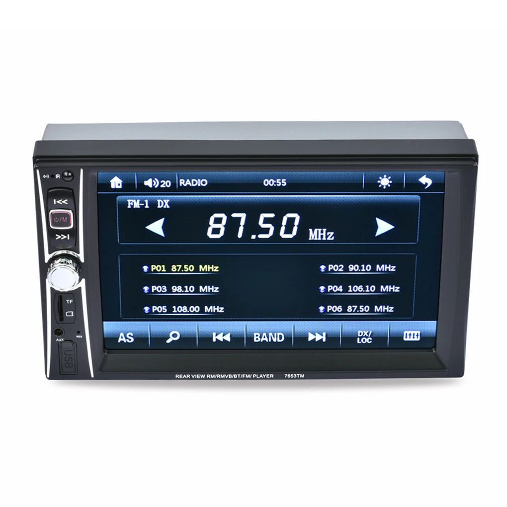 

Auto Bluetooth Car Stereo Radio 2 DIN 7" HD MP5 FM Player Touch Screen 1080P HD with Camera