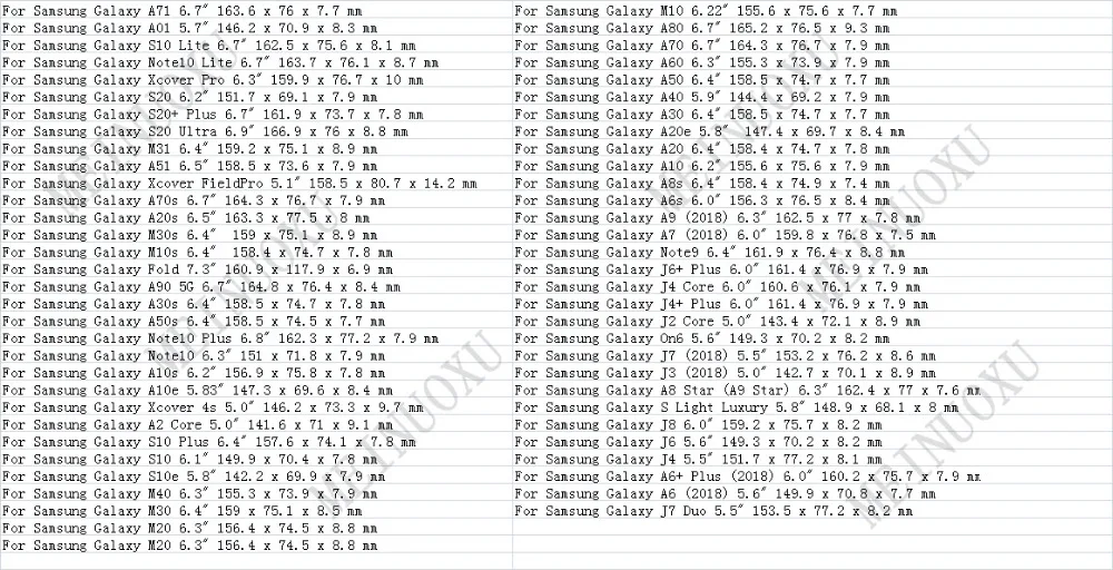 Universal Neoprene Pouch Bag Sleeve Case For Samsung Galaxy S20 Ultra S20 Plus Note 10 Lite Plus For Galaxy A71 A01 A51 M31