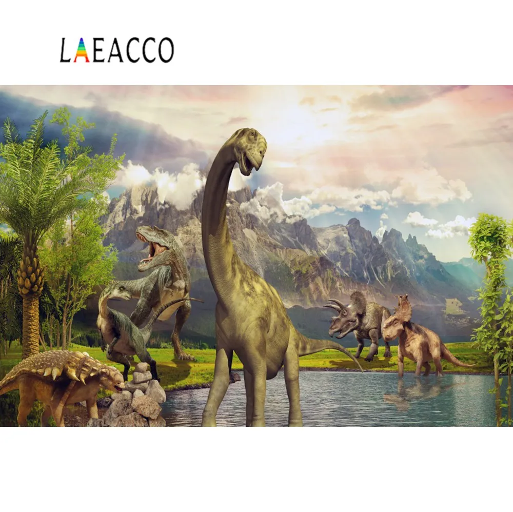 純正品 新品 漫画恐竜誕生日背景緑の葉キッズ新生児テーマ誕生日写真の背景スタジオサファリジャングル装飾 Background アウトレット 正規 店 Shueidousoukai Jp