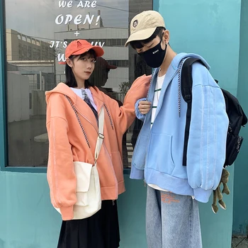 

2019 Autumn New Korean Version Of European And American Style Casual Loose Large Size Long Sleeve Hooded Pullover