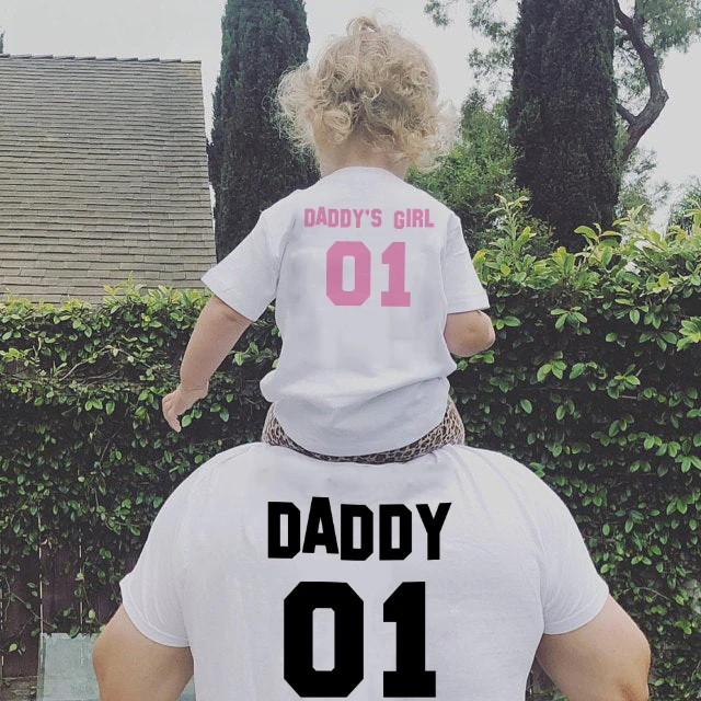 1pcs 1pcs Father Baby Shirts Daddy 01 