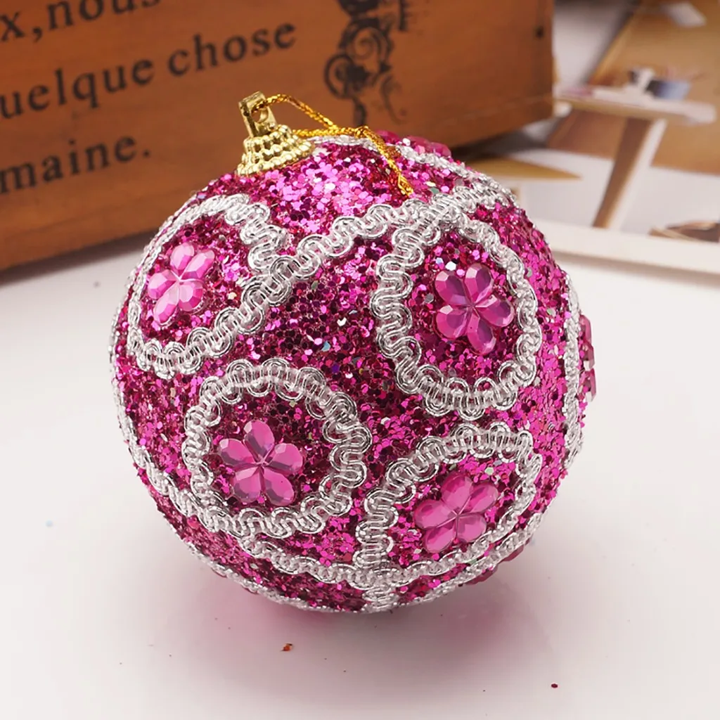 Рождественский шар блестящие шары со стразами Рождественское украшение подарки Рождественские украшения для домашнего декора