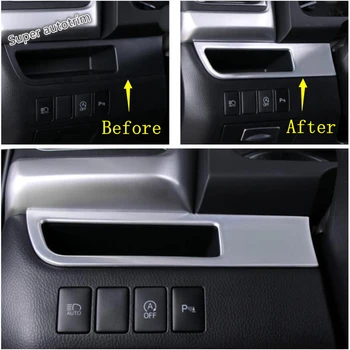 

Lapetus Matte Interior Refit Kit Fit For Toyota Highlander KLUGER 2014 - 2019 Dashboard Left Button Panel Cover Trim Accessories