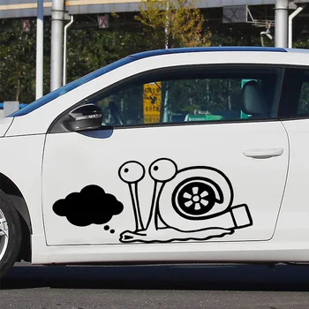 

Personality Cartoon Cloud Snail Car Sticker Styling Funny Waterproof Decoration Windshield Bumper Window Cover Scratches Decal