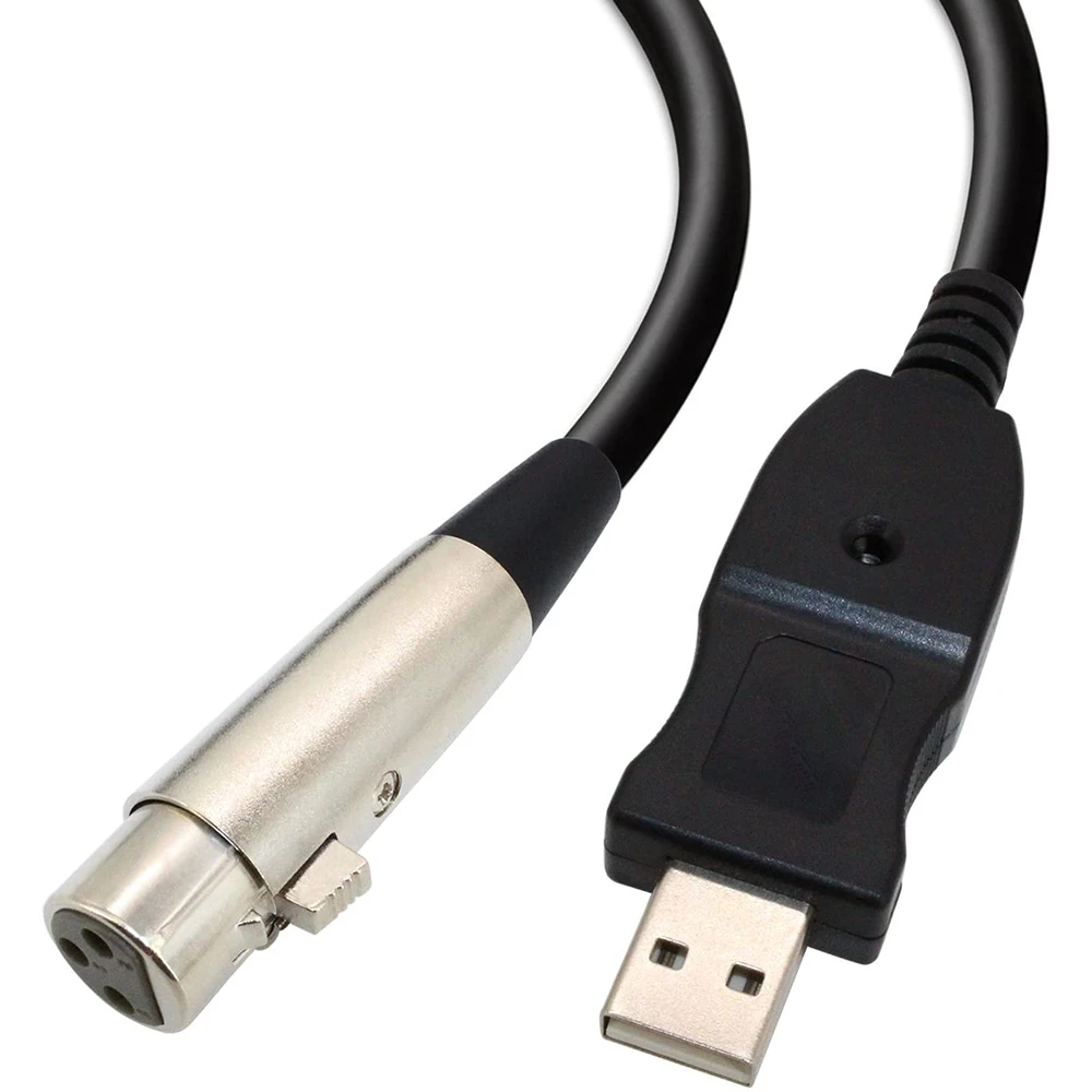 trembling opener directory Computer USB to XLR USBB to Canon Mother recording USB Microphone Cable  Audio Cable Connector Cable Microphone Cable|Data Cables| - AliExpress