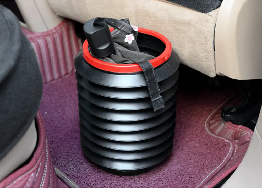Car Folding barrel Trash Can for Touareg Phaeton Phideon Variant Touran Beetle T-Cross T-Roc Amarok Tarok MOIA CARAVELLE MULTIVA