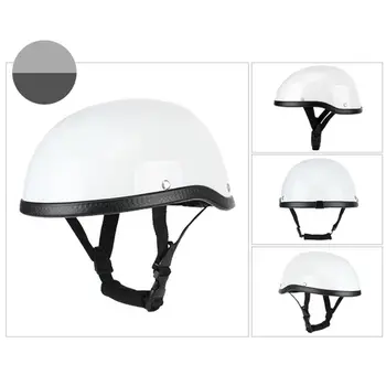 

Motorcycle Cap Helmet Vintage Half Face Helmets Retro Safety Hat Head Protector