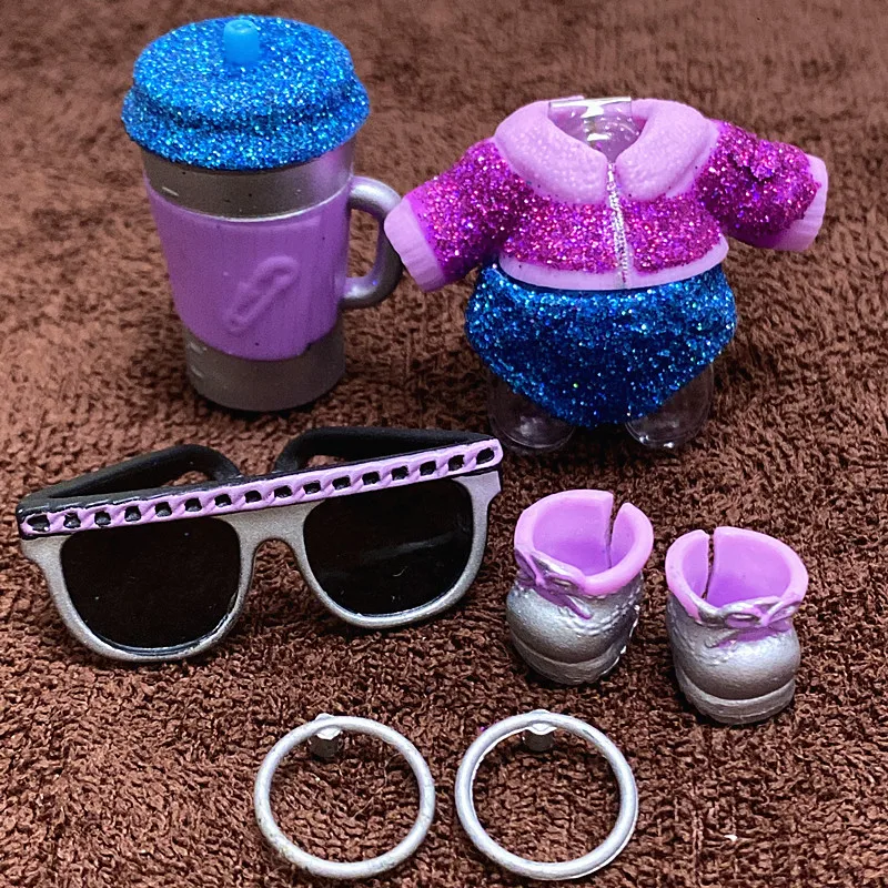 L.O.L. SURPRISE 1 Set Original Clothes Shoes Bottles Accessories Dress Suit for LOL 8 cm Big Sister Dolls Unicorn Outfit Kid Toy 12