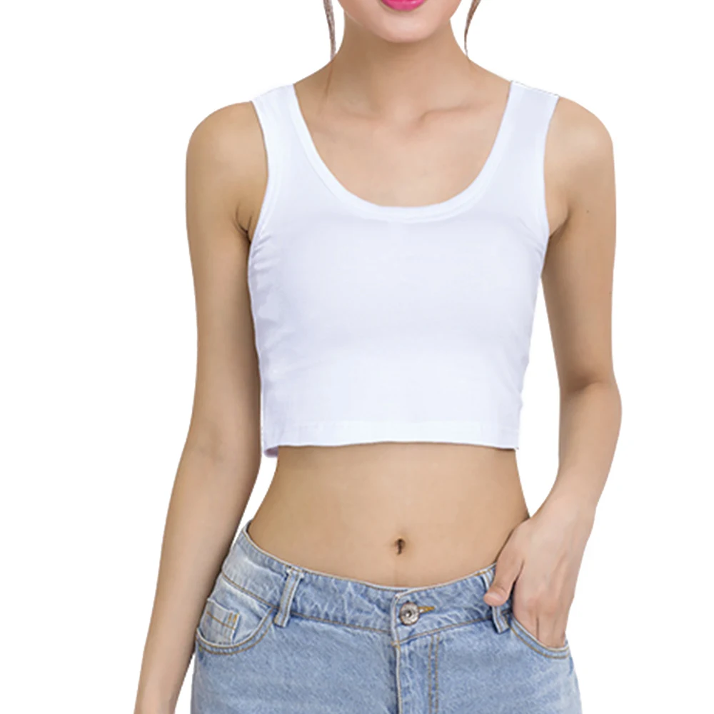 Женская хлопковая футболка без рукавов для йоги, укороченный топ, Летний Тонкий однотонный сексуальный жилет, топы, укороченный белый/серый/черный, одежда для фитнеса
