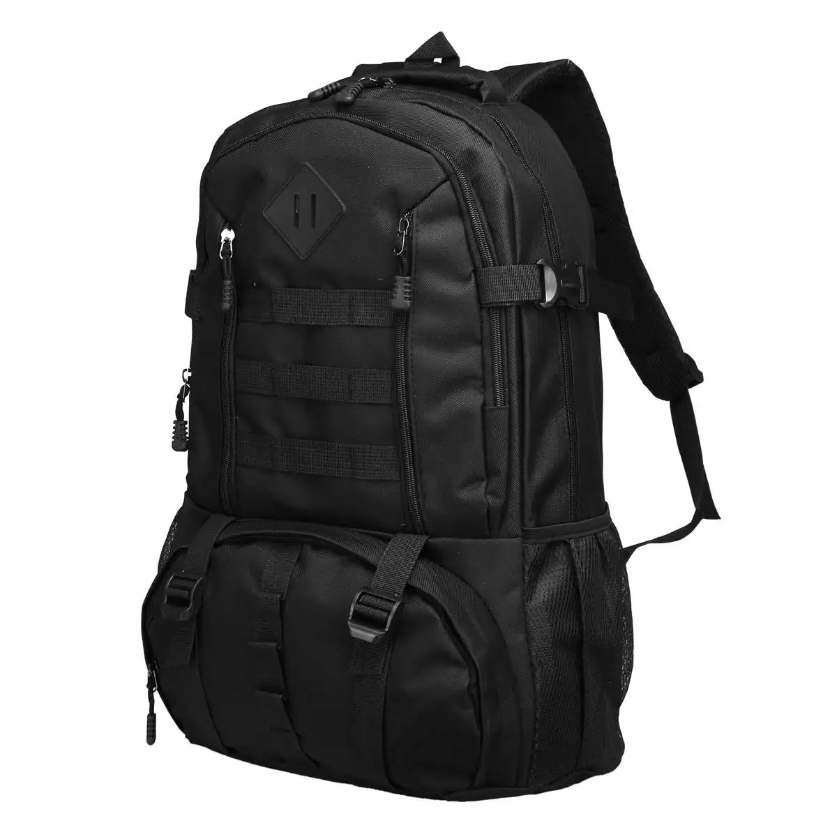 Black Сумка для скалолазания Molle Спорт Туризм Кемпинг плечо рюкзак путешествия альпинизм рюкзак большой 50л нейлон Открытый военный - Цвет: Black