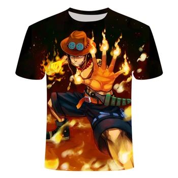 

2020New One Piece 3D Printed Fashion t shirt Funny The king of the pirates Short Sleeve Casual Tshirts Popular Anime Trendy