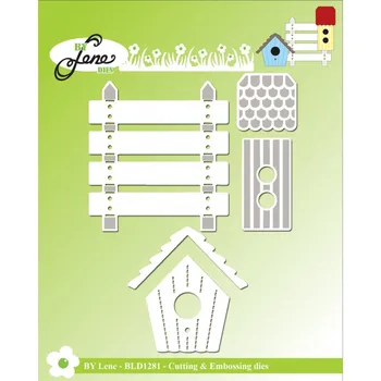 

AliliArts Metal Cutting Dies Birdhouse & Plankst diy Scrapbooking Photo Album Decorative Embossing PaperCard Crafts Die 2020
